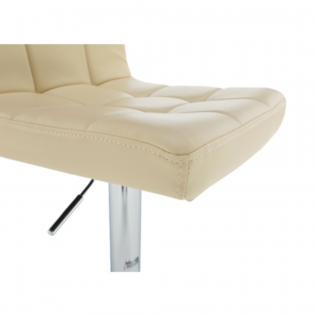 Scaun bar, piele ecologică bej/crom, KANDY NEW [7]