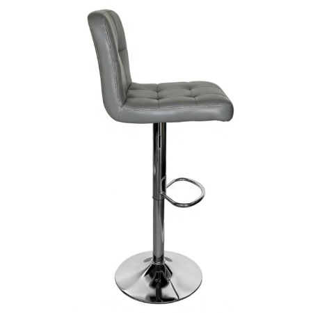 Scaun bar, piele ecologică gri/crom, KANDY 2 NEW [3]