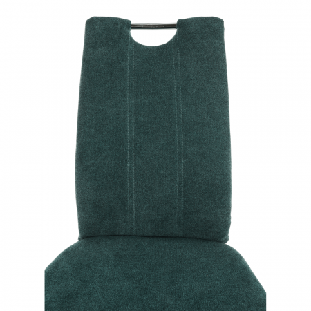 Scaun bucătărie, material textil azur/crom, OLIVA NEW [15]