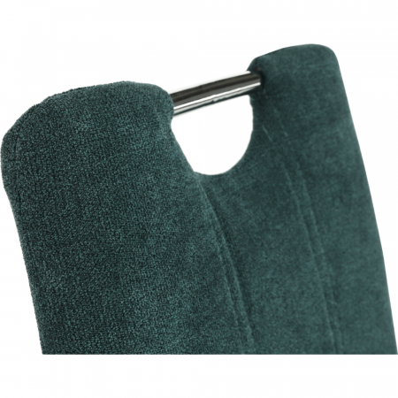 Scaun bucătărie, material textil azur/crom, OLIVA NEW [16]