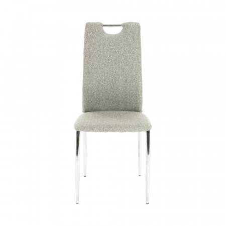 Scaun bucătărie, material textil bej/crom, OLIVA NEW [5]