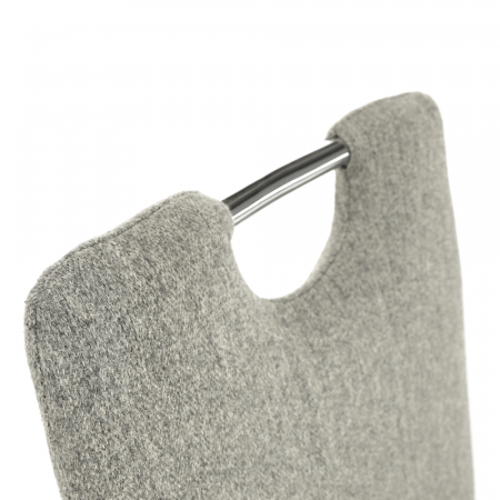 Scaun bucătărie, material textil bej/crom, OLIVA NEW [13]