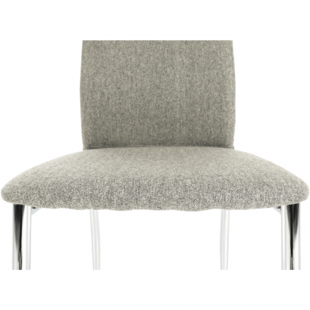 Scaun bucătărie, material textil bej/crom, OLIVA NEW [2]
