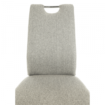 Scaun bucătărie, material textil bej/crom, OLIVA NEW [12]