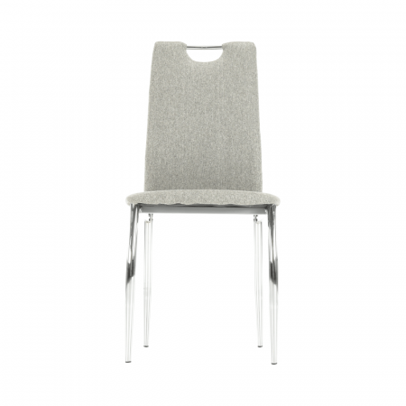 Scaun bucătărie, material textil bej/crom, OLIVA NEW [7]