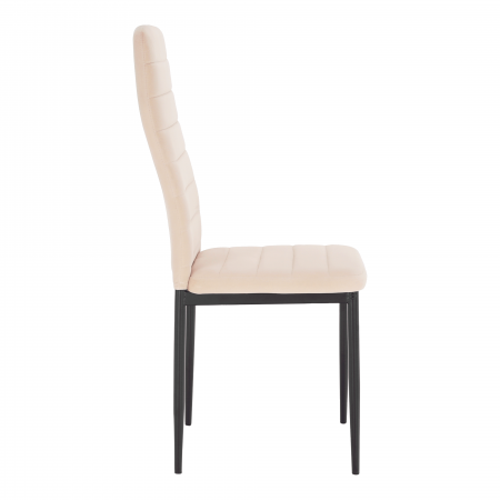 Scaun, catifea bej/metal negru, Bortis [9]