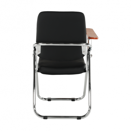 Scaun conferinţă cu măsuţă, negru/natural, SONER [3]