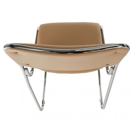 Scaun conferinţă, piele ecologică maro, BULUT [7]