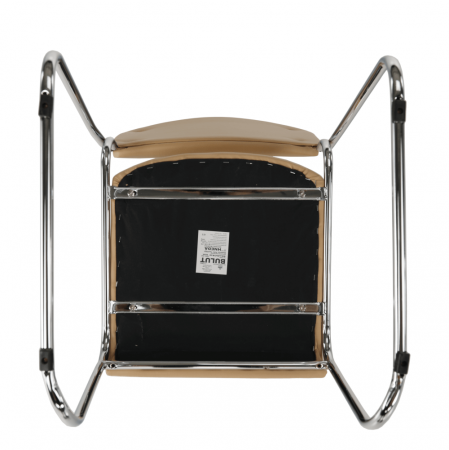 Scaun conferinţă, piele ecologică maro, BULUT [9]