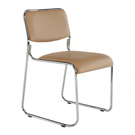 Scaun conferinţă, piele ecologică maro, BULUT [15]