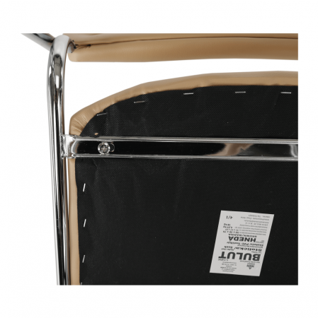 Scaun conferinţă, piele ecologică maro, BULUT [6]