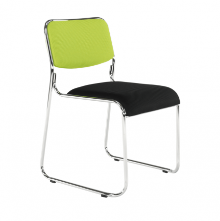 Scaun conferinţă, verde/plasă neagră, BULUT [13]