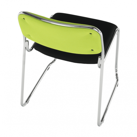 Scaun conferinţă, verde/plasă neagră, BULUT [9]