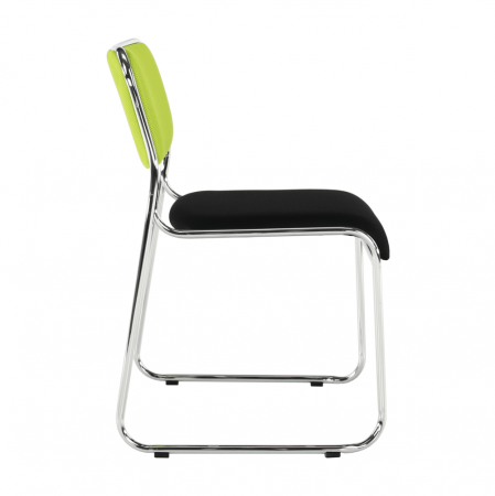 Scaun conferinţă, verde/plasă neagră, BULUT [12]