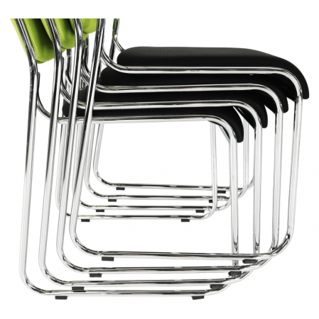 Scaun conferinţă, verde/plasă neagră, BULUT [7]