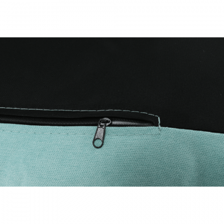 Scaun cu suport pt. picioare, mentol / natural, ZANDER [13]