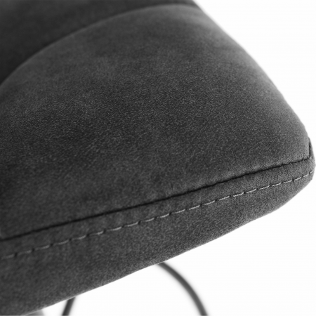 Scaun de bar, gri / negru, LAHELA [5]