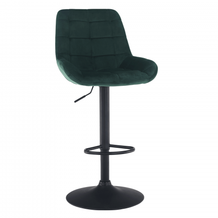 Scaune bucatarie - Scaun de bar, material textil Velvet verde închis, CHIRO