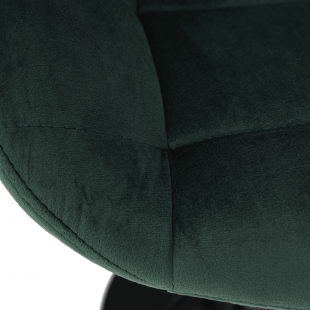 Scaun de bar, material textil Velvet verde închis, CHIRO [9]