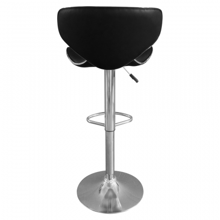 Scaun de bar, negru/crom, HEDLI [5]