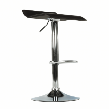 Scaun de bar, piele eco neagră/crom, LARIA NEW [3]