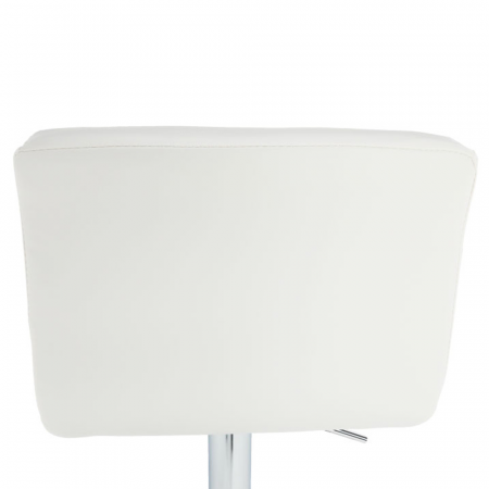 Scaun de bar, piele ecologică albă/crom, KANDY NEW [3]