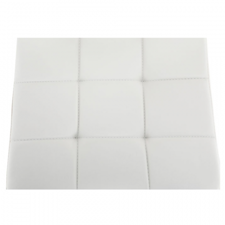 Scaun de bar, piele ecologică albă/crom, KANDY NEW [4]