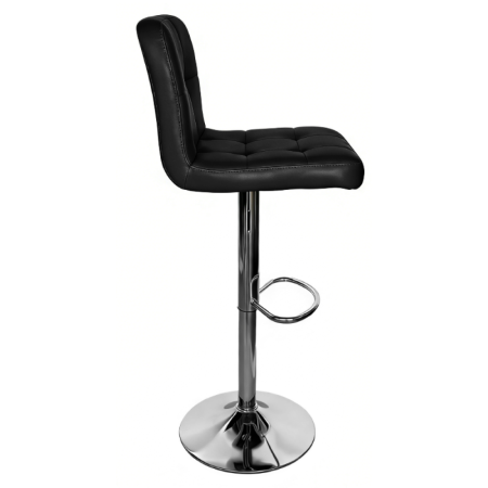 Scaun de bar, piele ecologică negru/crom, KANDY 2 NEW [2]