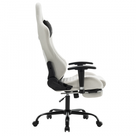 Scaun de birou/gaming, alb/negru, PAPIBAS [1]