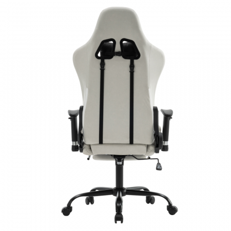 Scaun de birou/gaming, alb/negru, PAPIBAS [3]
