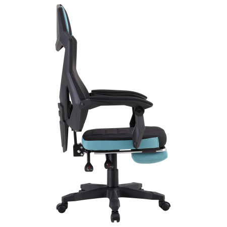 Scaun de birou / gaming, culoare neagră / neo mentă, JORIK NEW [3]