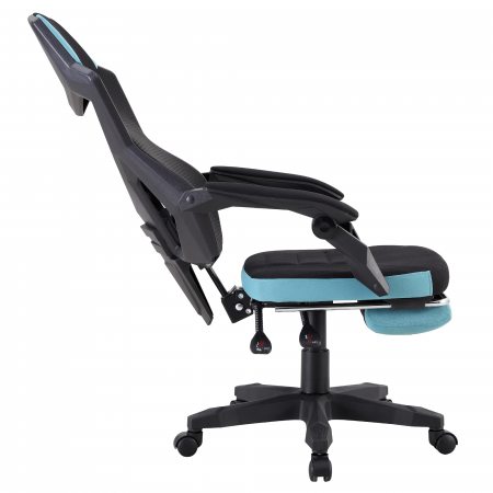 Scaun de birou / gaming, culoare neagră / neo mentă, JORIK NEW [7]