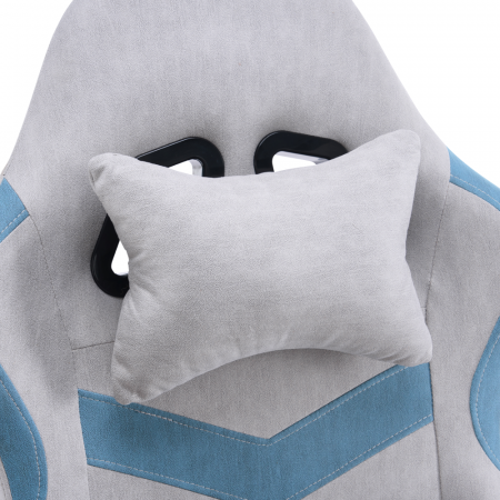 Scaun de birou/gaming, gri/albastru, ZODIA [12]