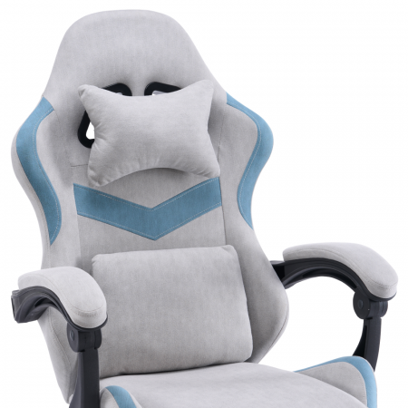 Scaun de birou/gaming, gri/albastru, ZODIA [14]