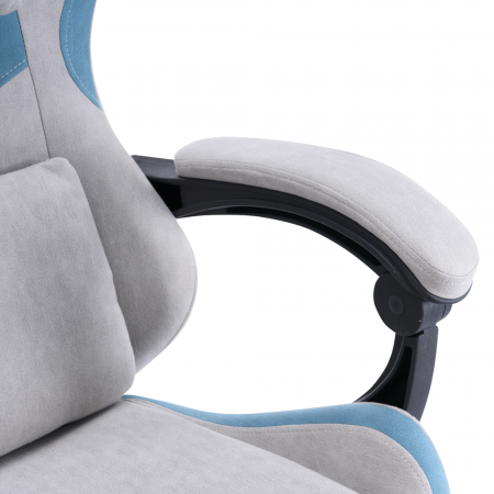 Scaun de birou/gaming, gri/albastru, ZODIA [10]
