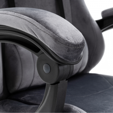Scaun de birou/gaming, gri, LOPES [14]