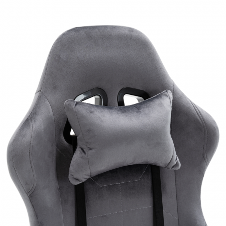 Scaun de birou/gaming, gri, LOPES [8]