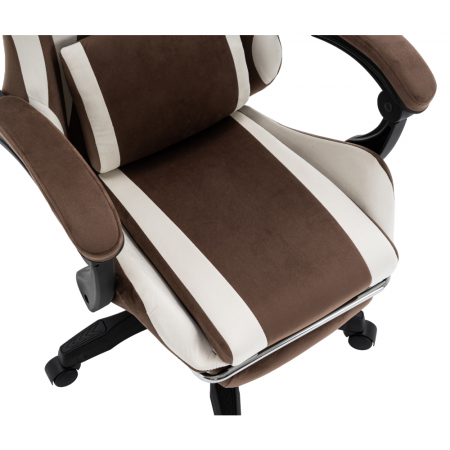 Scaun de birou/gaming, maro/alb, HOSPO [13]