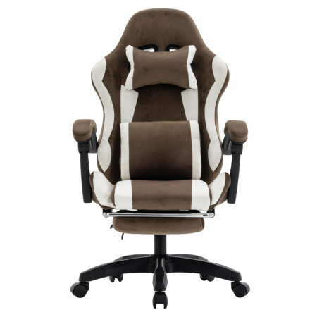 Scaun de birou/gaming, maro/alb, HOSPO [7]