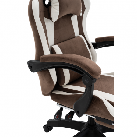 Scaun de birou/gaming, maro/alb, HOSPO [11]