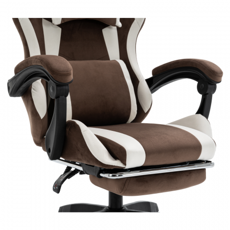 Scaun de birou/gaming, maro/alb, HOSPO [12]