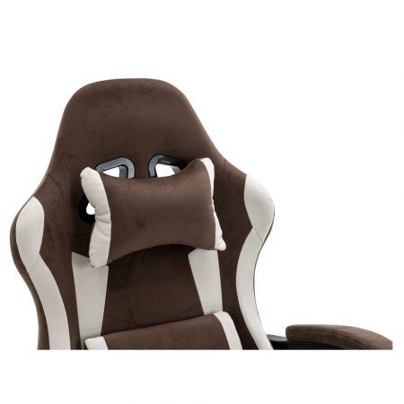 Scaun de birou/gaming, maro/alb, HOSPO [8]