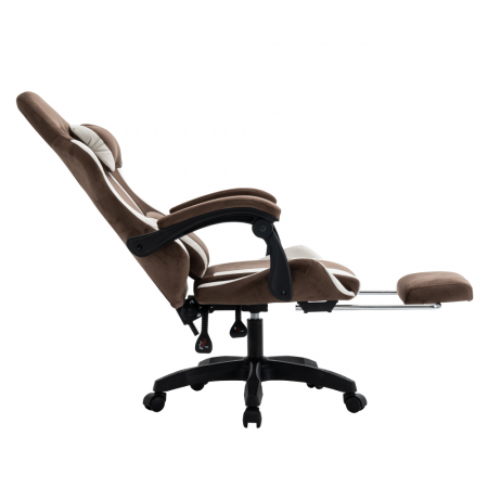 Scaun de birou/gaming, maro/alb, HOSPO [6]