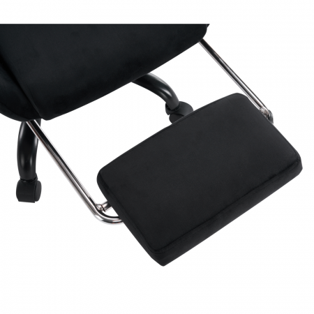Scaun de birou/gaming, negru, ţesătură Velvet, SALOP [16]