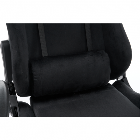 Scaun de birou/gaming, negru, ţesătură Velvet, SALOP [10]