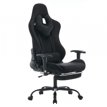 Mobilier Birou - Scaun de birou/gaming, negru, ţesătură Velvet, SALOP