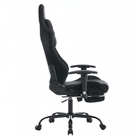 Scaun de birou/gaming, negru, ţesătură Velvet, SALOP [1]