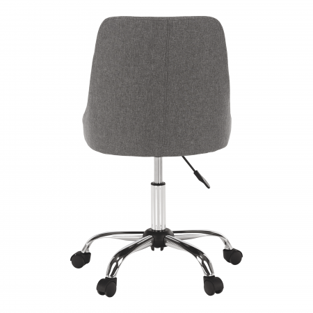 Scaun de birou, gri/crom, EDIZ [10]