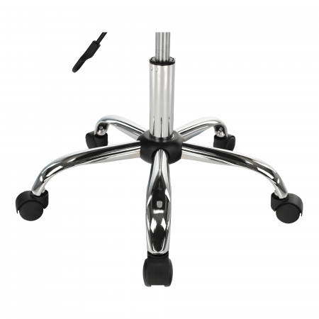 Scaun de birou, gri/crom, EDIZ [4]