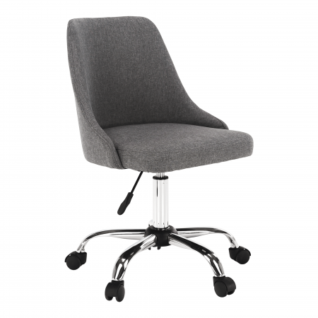 Scaun de birou, gri/crom, EDIZ [12]